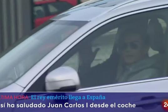 Campos traslada en coche al emérito hasta Sanxenxo.