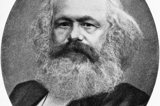 Retrato de Karl Marx (1818-1883). 