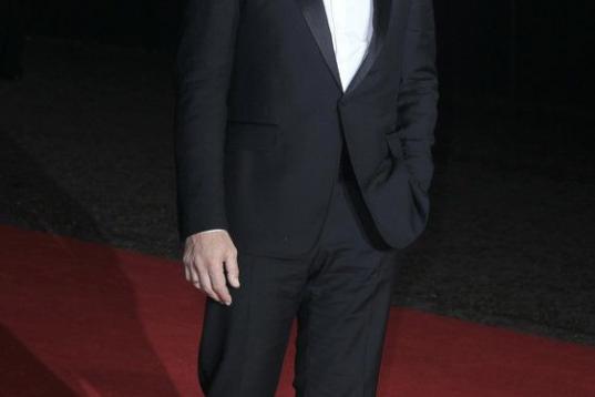 Javier Bardem arrives at the after party for the world premiere of "Skyfall" on Tuesday, Oct. 23, 2012 in London. (Photo by Joel Ryan/Invision/AP)