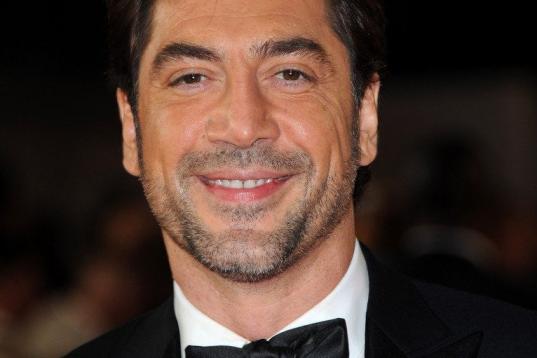 Javier Bardem arrives at the world premiere of "Skyfall" at the Royal Albert Hall on Tuesday, Oct. 23, 2012 in London. (Photo by Stewart Wilson/Invision/AP)