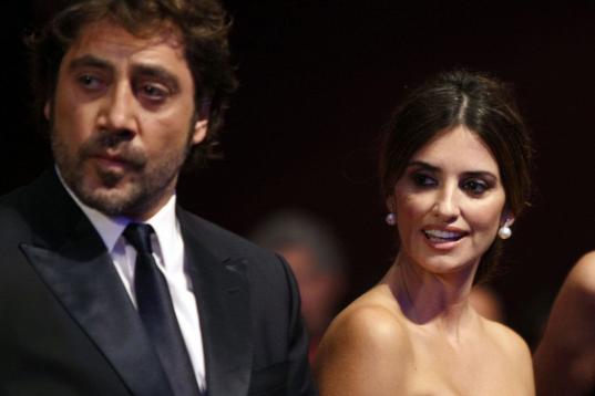FILE - In this May 23, 2010 file photo, actor Javier Bardem and actress Penelope Cruz arrive during the awards ceremony at the 63rd international film festival, in Cannes, southern France. (AP Photo/Mark Mainz, File)