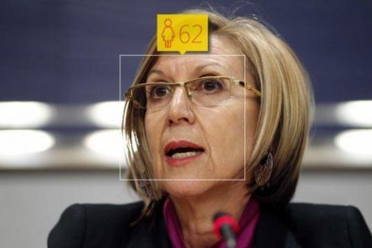 La líder de UPyD, Rosa Díez, tiene 62, justo los que le otorga la máquina. 
