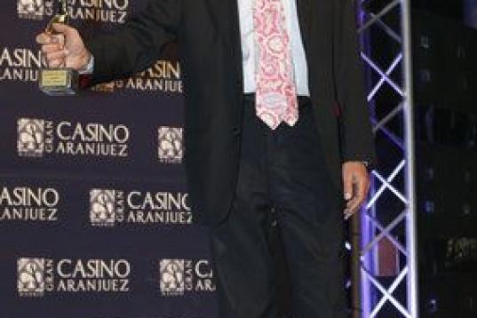 Jesús Hermida durante la 41 edición de los premios Antena de Oro en el año 2013.