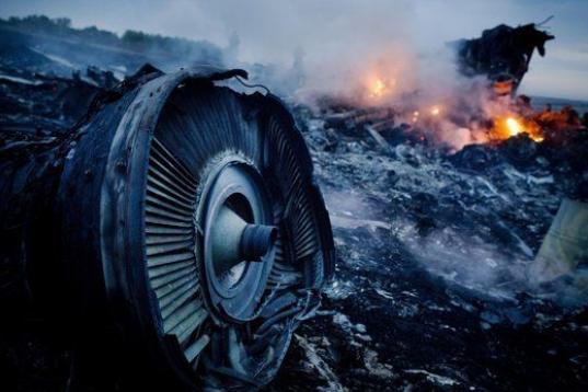 Restos del vuelo 17 de Malaysia Airlines humean en un campo de Gravobo (Ucrania) el 17 de julio de 2014. El avión, rumbo a Amsterdam desde Kuala Lumpur, llevaba 295 personas a bordo entre pasajeros y tripulación y se cree que fue derribado de ...