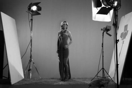 Durante el rodaje del videoclip 'Amanecer'.