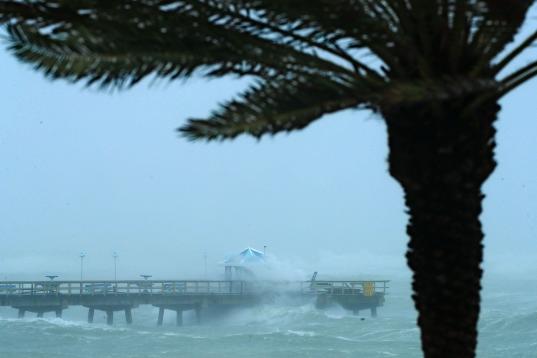 Un muelle en Fort Lauderdale, azotado por Irma, el 10 de septiembre de 2017.