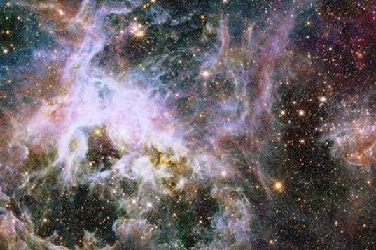Una imagen de La Nebulosa de la Tarántula (o NGC 2070), localizada a unos 160,000 años luz de distancia, lanzada en enero.