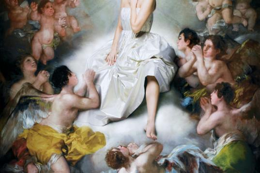 A partir de La Asunción de la Virgen, 1812.

Francisco de Goya. 

Iglesia de Ntra. Sra. de la Asunción de Chinchón. 

Vestido de The 2nd Skin. 
