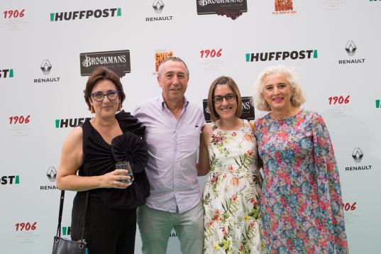 La directora de El HuffPost con los diputados de Compromís Joan Baldoví y Marta Sorlí, y la periodista Mariola Cubells.