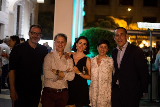 Guillermo Rodríguez, subdirector de El HuffPost; Gonzalo Teubal, CDO de As; Carolina Abellán, de El HuffPost; Cristina Pérez, de PBS; y Manuel Mirat, CEO de Prisa.