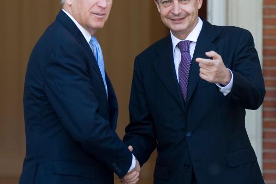 Con el presidente José Luis Rodríguez Zapatero (2010)