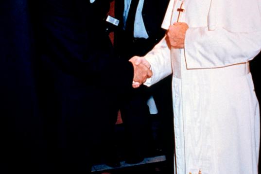Gorbachov y el Papa Juan Pablo II en una imagen de de 1989