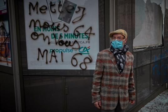 Protesta en París contra la reforma de las pensiones de Macron