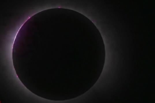 A las 20:07 horas peninsular española (12:07 en Mazatlán), llegó el eclipse total
