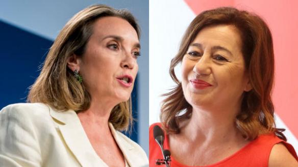 Las candidatas a presidir el Congreso del PP y PSOE, Cuca Gamarra y Francina Armengol; en sendas imágenes de archivo.