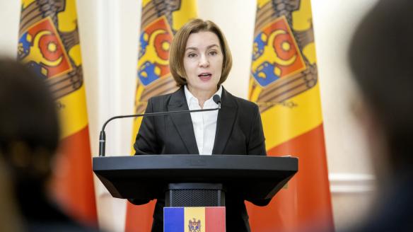 La presidenta moldava, Maia Sandu, en una imagen de archivo.