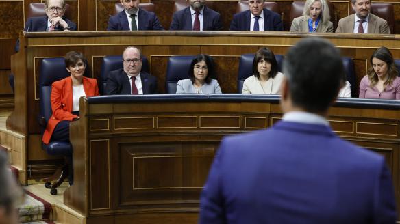 Pedro Sánchez interviene en la moción de censura de Vox.