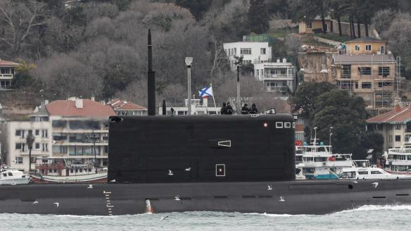 Imagen de archivo de un submarino ruso Rostov-na-Donu B-237.