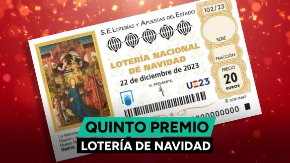Tercer quinto premio Lotería de Navidad 2023