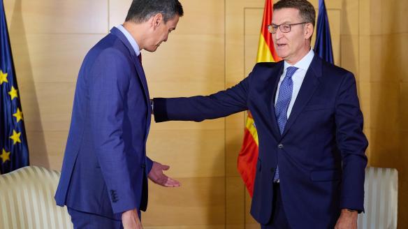 Pedro Sánchez y Alberto Núñez Feijóo.