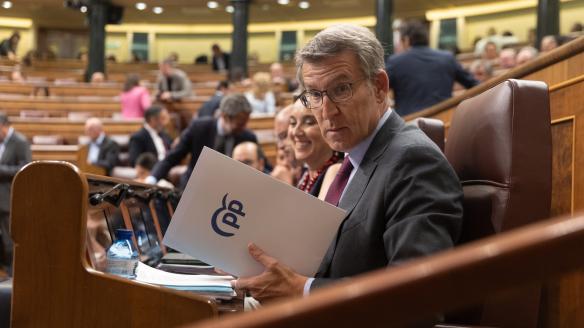 El presidente del PP, Alberto Núñez Feijóo.