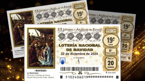 Décimos de la Lotería de Navidad.