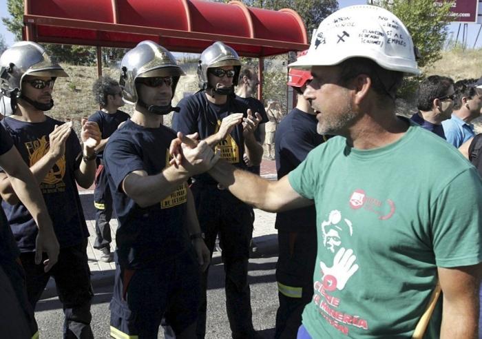 Marcha negra: Los mineros superan el desgaste con la aclamación de Alcobendas