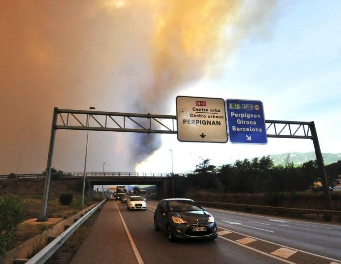 Incendio en Girona: el foco entre Terrades y Boadella, controlado