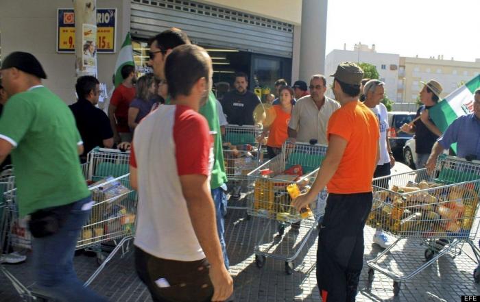 Debate entre Alberto Garzón (IU) y Toni Cantó (UPyD) sobre el asalto del SAT y del alcalde de Marinaleda a dos supermercados