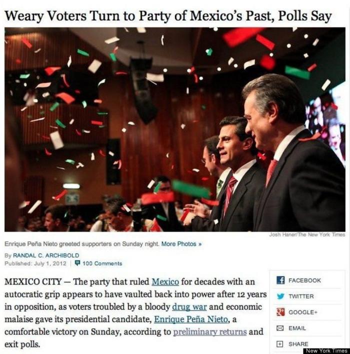 Las elecciones de México en la prensa mexicana e internacional (FOTOS)
