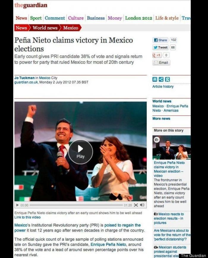Las elecciones de México en la prensa mexicana e internacional (FOTOS)
