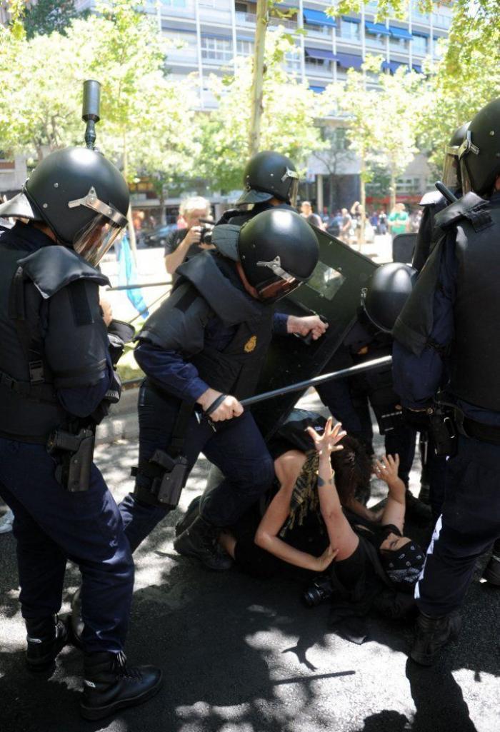 La fiesta minera en Madrid acaba con cargas policiales y ocho detenidos (VÍDEOS, FOTOS)