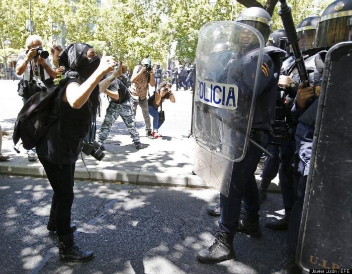 La fiesta minera en Madrid acaba con cargas policiales y ocho detenidos (VÍDEOS, FOTOS)