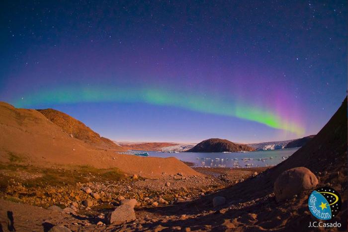 Así es ver una aurora boreal en Groenlandia