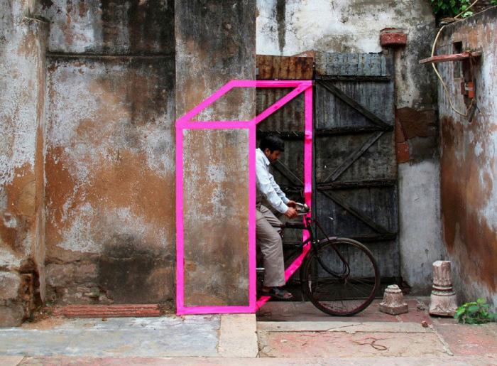 Aakash Nihalani: street art con cinta aislante (FOTOS)