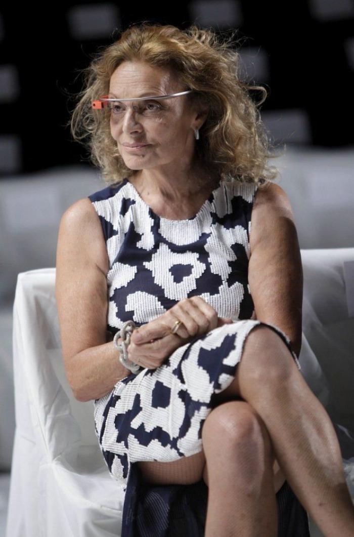 Google Glass: Diane Von Furstenberg lleva a las pasarelas las gafas de Google FOTOS)