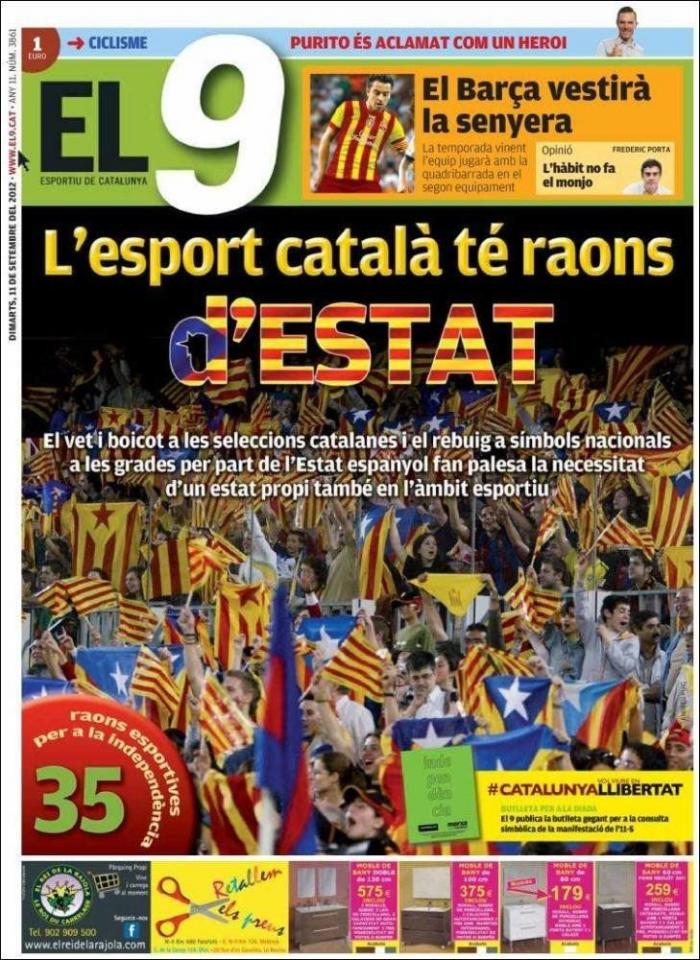 Diada 2012: El independentismo saca músculo en el día de Cataluña