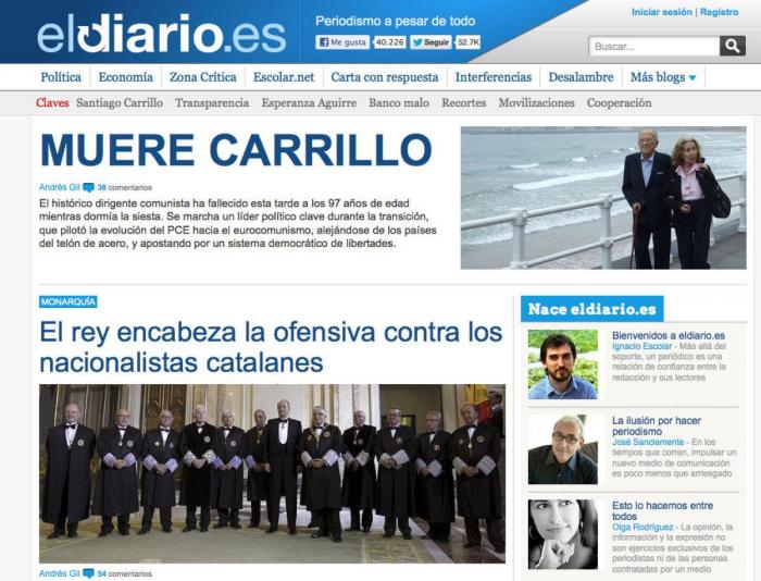 Las cenizas de Santiago Carrillo son arrojadas al mar en un homenaje en Gijón (FOTOS)
