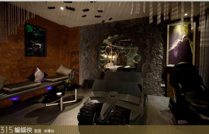 Hotel Batman: en Taiwán es posible dormir en una habitación Batcueva (FOTOS)