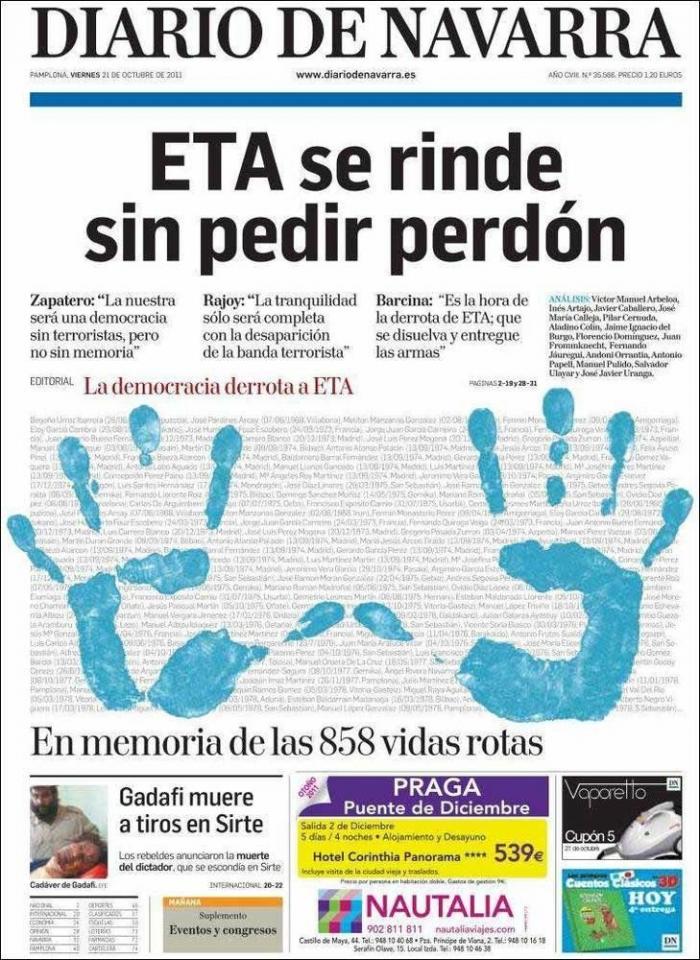 191 manifestaciones en Euskadi y Navarra piden el fin de la "política de excepción" para los presos de ETA