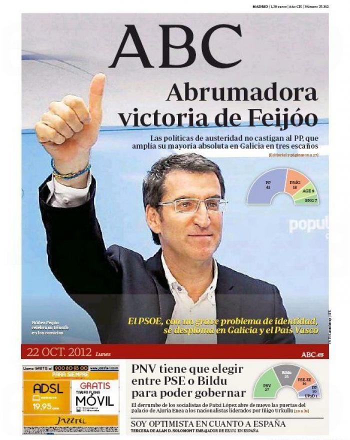 Revista de prensa: las portadas de los diarios tras las elecciones vascas y gallegas del 21-O (FOTOS)