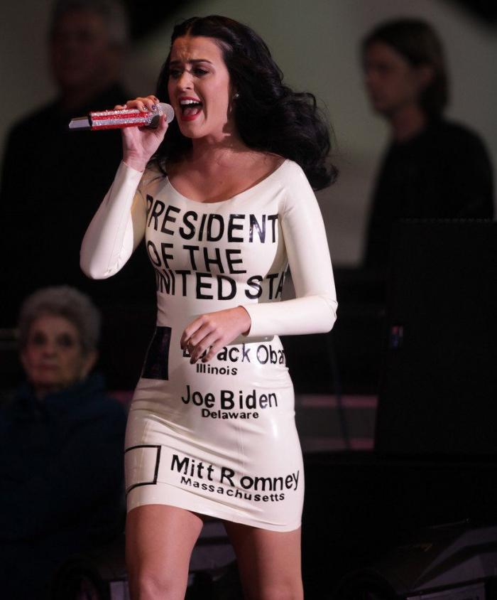 Katy Perry: papeleta electoral en apoyo de Obama (FOTOS, VÍDEO)