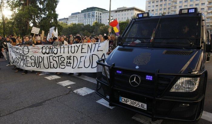 La Delegación del Gobierno en Madrid abre expediente a 300 personas por la manifestación "ilegal" del 27-O
