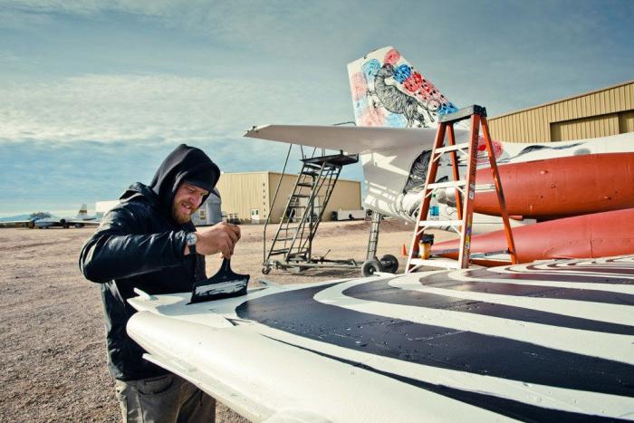 Un grupo de artistas convierten aviones viejos en obras de arte (FOTOS)