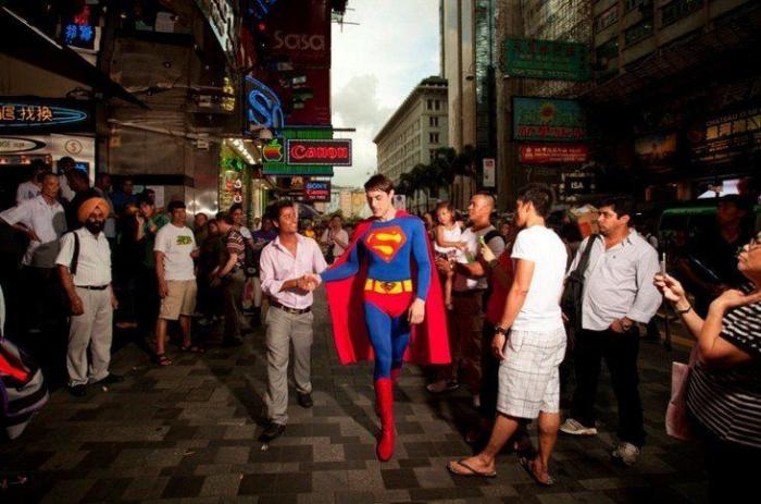 Superhéroes perdidos en Hong Kong (FOTOS)