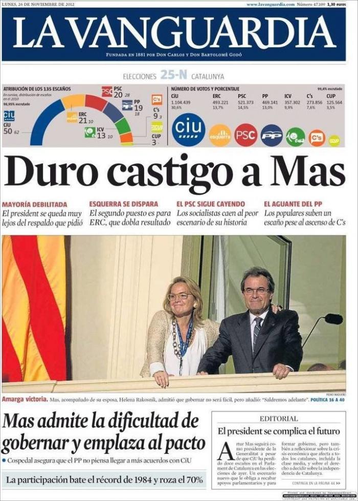 Resultados elecciones catalanas: ERC pone sus condiciones y PSC cierra la puerta a un pacto con CiU (FOTOS)