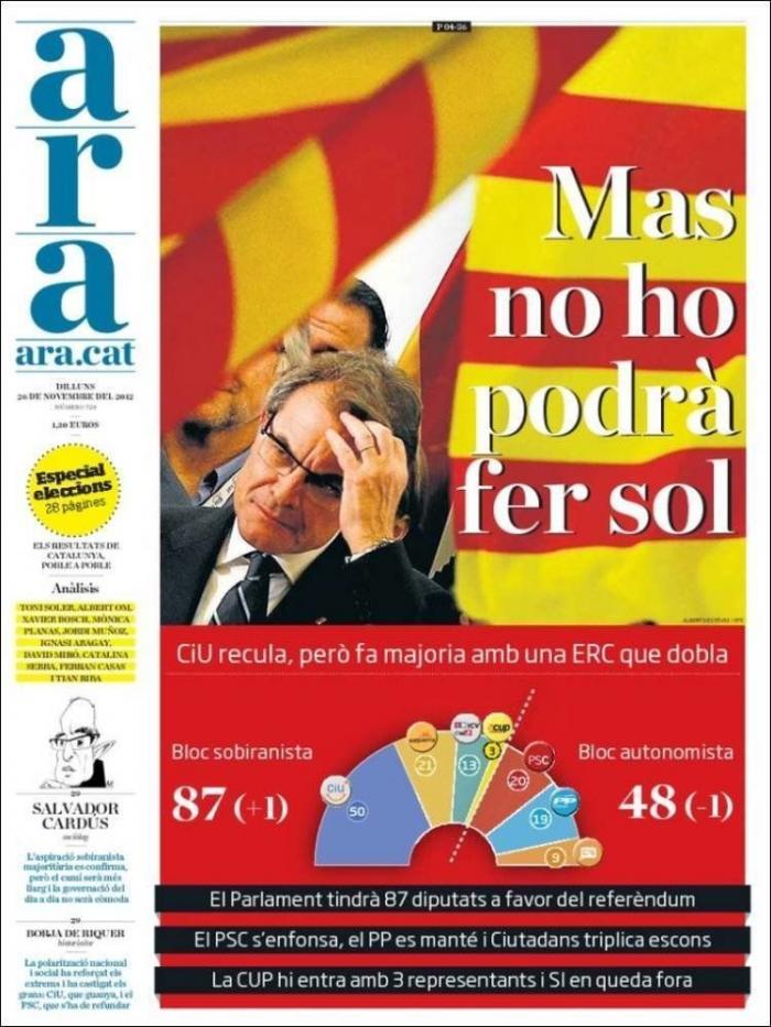 Oriol Junqueras confirma que ERC no formará coalición con CiU aunque habrá pactos