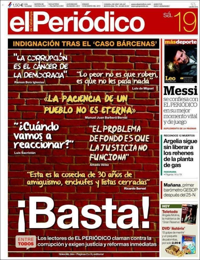 El 'caso Bárcenas' en la prensa: Los diarios españoles creen que el PP debe investigar y dar explicaciones