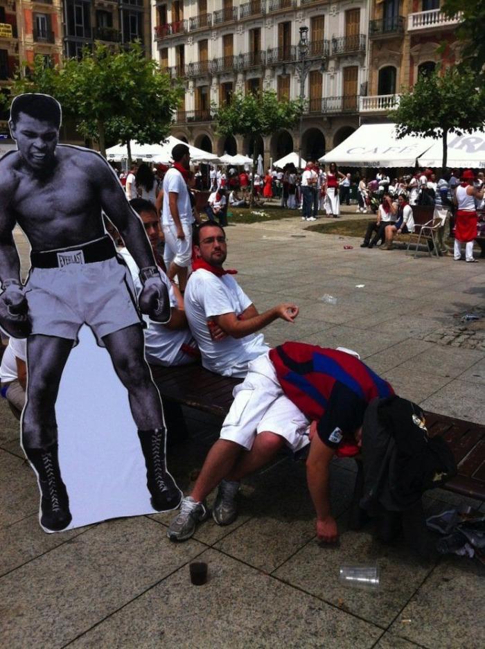 Muhammad Ali y Froilán en Sanfermín: así se hizo el viral del momento (FOTOS)