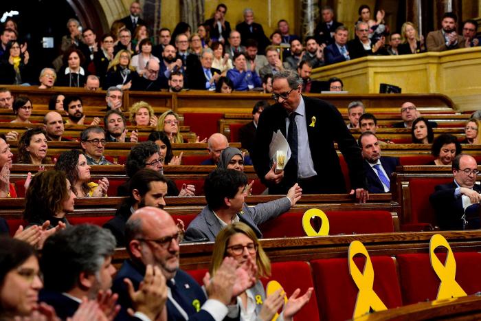 Torra aboga por oponerse a la investidura de Sánchez si no "da voz" a Cataluña